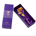 Coffret Rose Éternelle Or 24K – Cadeau de Luxe Inoubliable