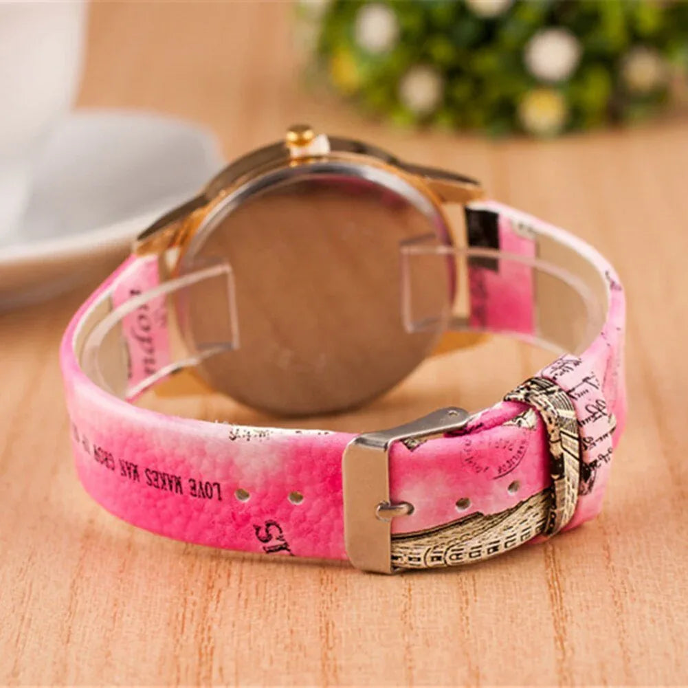 Montre a Quartz & Strass . Edition spéciale : Rose éternelle - Rose Eternelle La Boutique