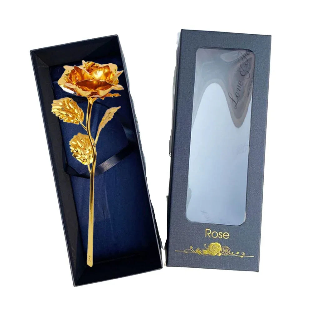 Rose Eternelle Coffret Noir Or 24K - Rose Eternelle La Boutique