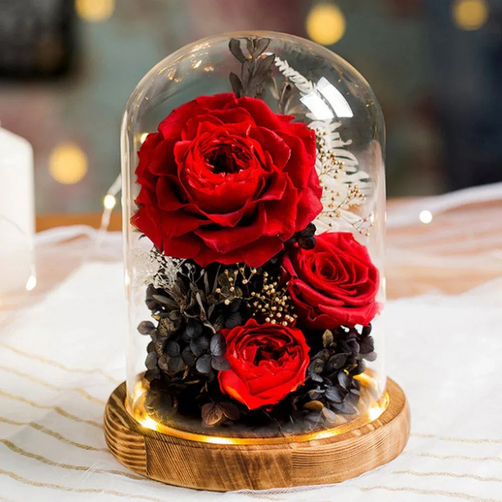 Composition Florale avec Rose Eternelle de Prestige - Rose Eternelle La Boutique