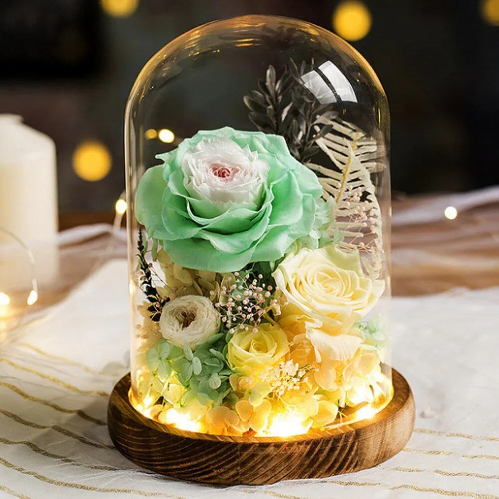 Composition Florale avec Rose Eternelle de Prestige - Rose Eternelle La Boutique