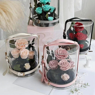 Composition Florale avec Rose éternelle de Haute Qualité - Rose Eternelle La Boutique