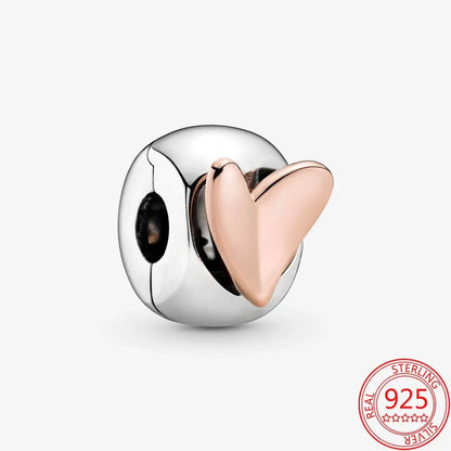 Charms bracelet pandora Cœur Eternel ( Choix de Style ) - Rose Eternelle La Boutique