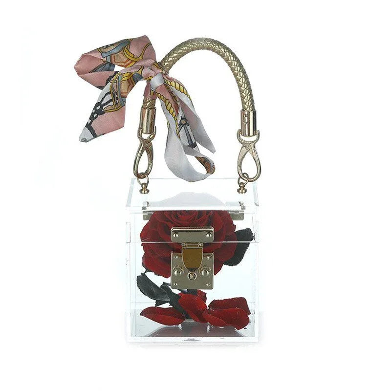 Coffret de Luxe avec une Rose Eternelle Premium - Rose Eternelle La Boutique