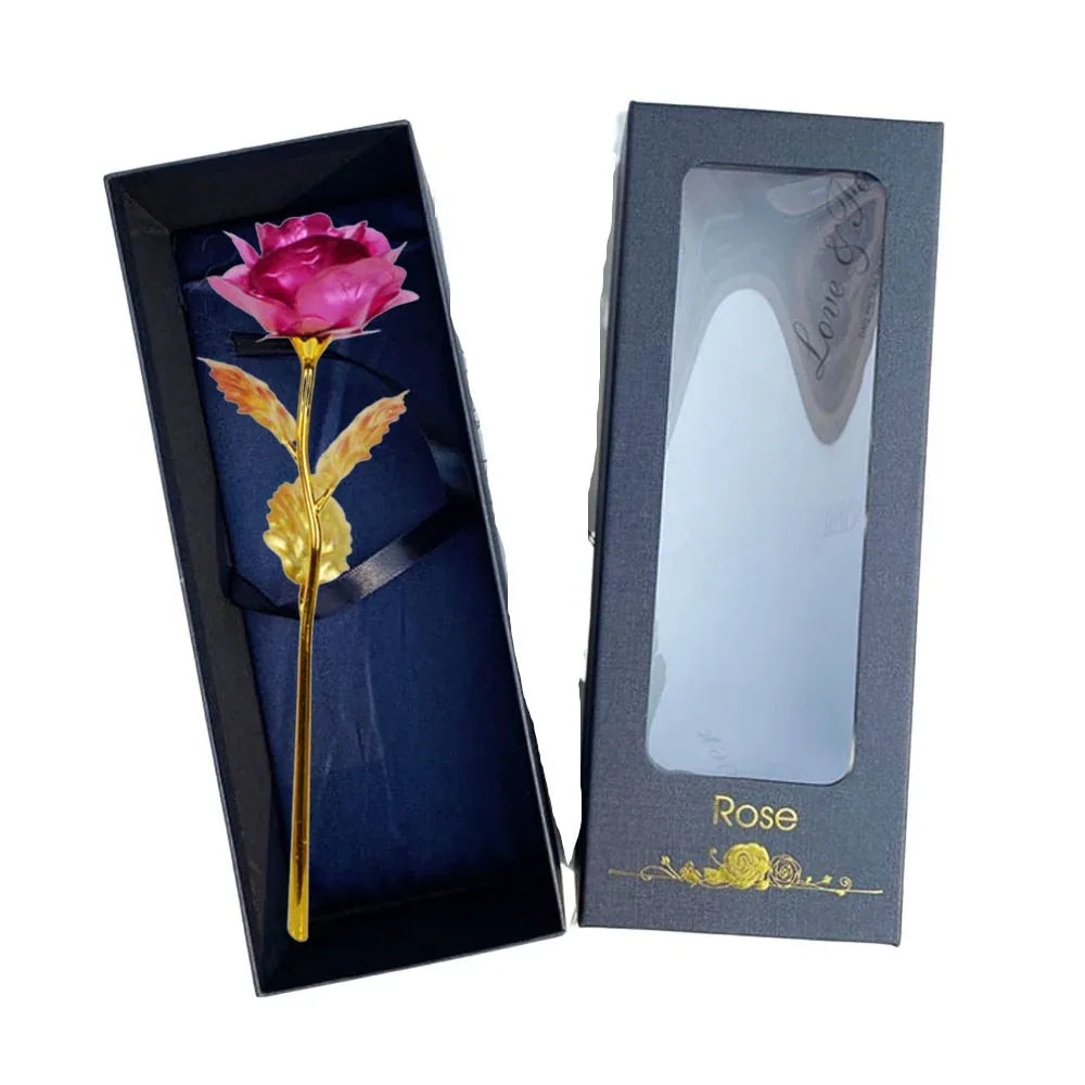 Rose Eternelle Coffret Noir Or 24K - Rose Eternelle La Boutique