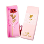 Coffret Rose Éternelle Or 24K – Cadeau de Luxe Inoubliable