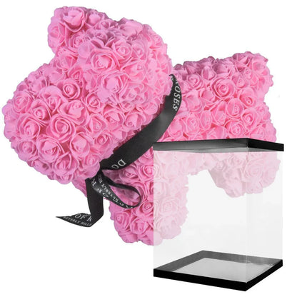 Chien en Rose Eternelle ( Choix de Couleur ) - Rose Eternelle La Boutique