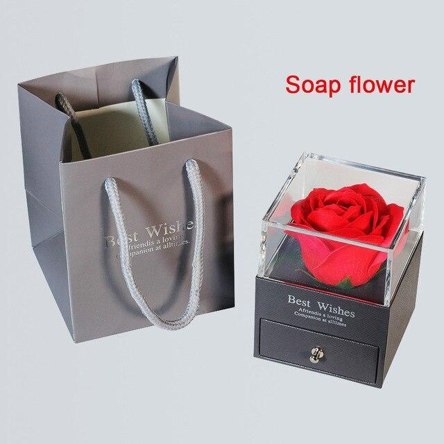 Ewige Rose Dekorationsbox Rote