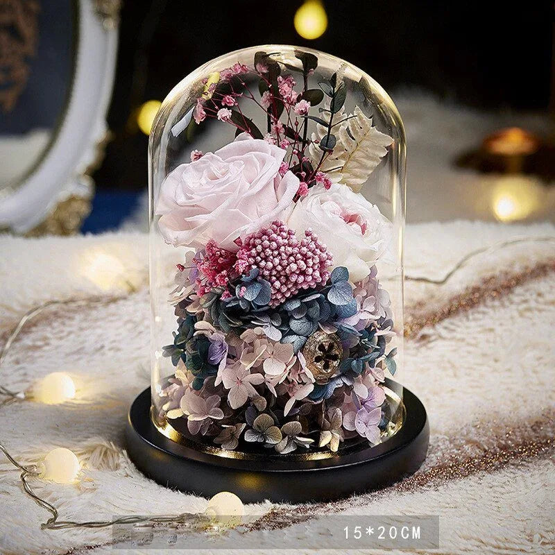 Rose Eternelle avec Composition Florale ( Choix ) - Rose Eternelle La Boutique