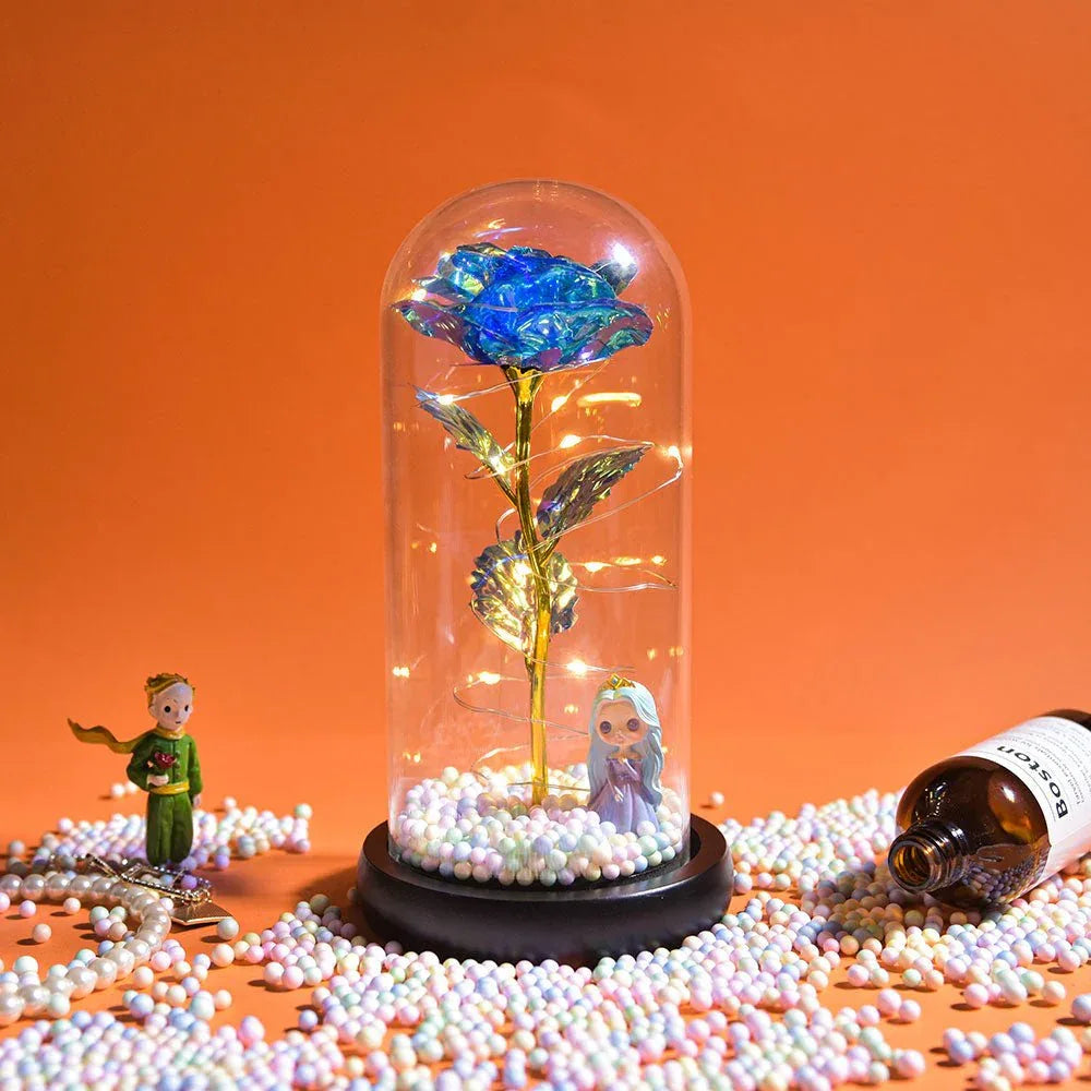 Rose Eternelle Lumineuse & Sous Cloche ( Choix de style ) - Rose Eternelle La Boutique