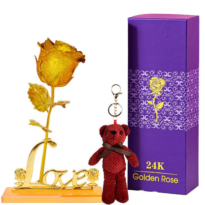Eternal Rose Gift Box in 24k Gold