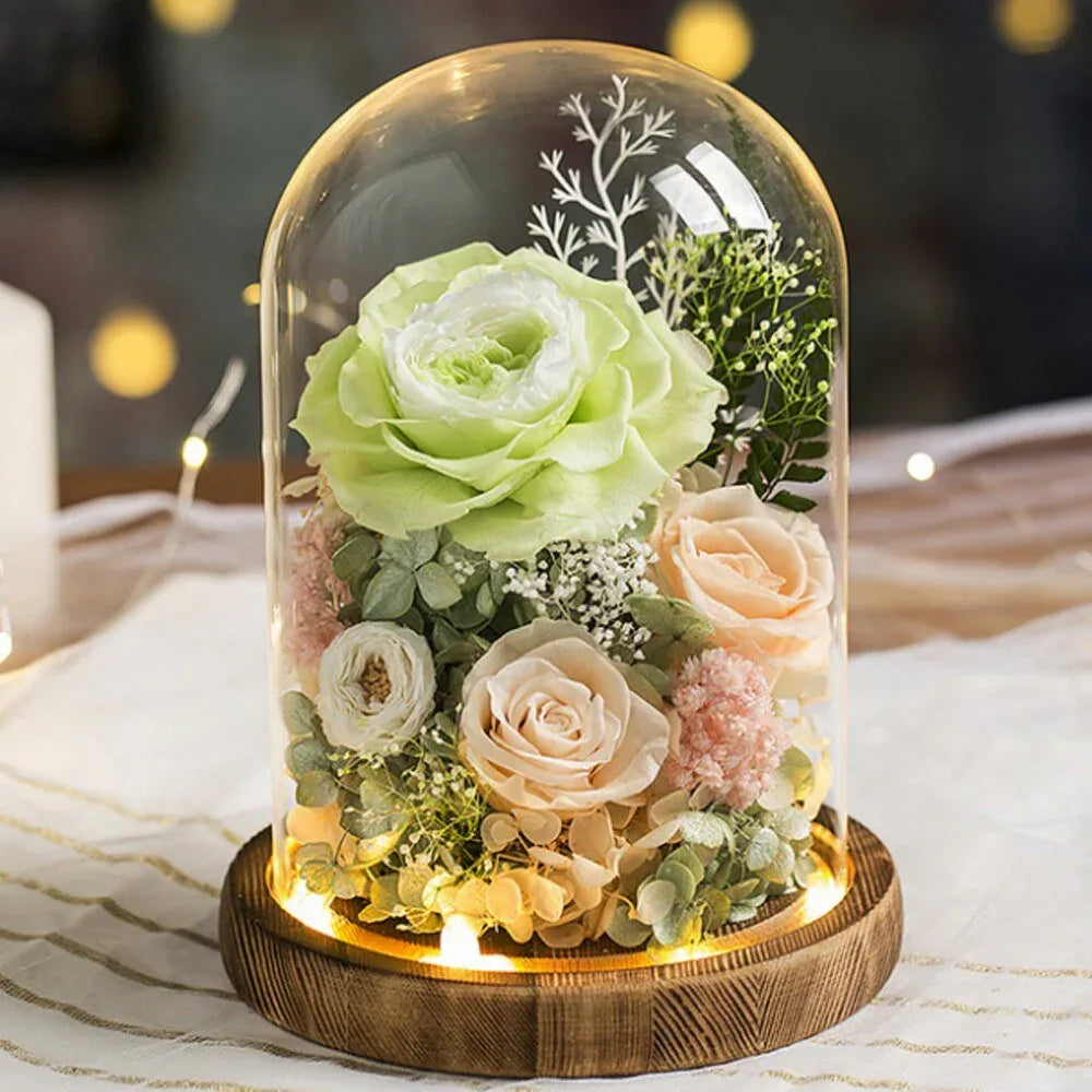 Composition Florale avec Rose Eternelle de Prestige - Rose Eternelle La Boutique