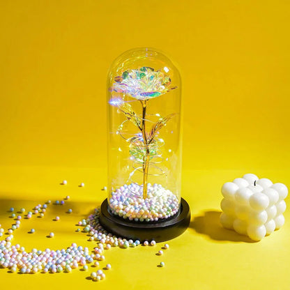 Rose Eternelle Lumineuse & Sous Cloche ( Choix de style ) - Rose Eternelle La Boutique