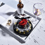 Rose Eternelle Suprême avec Cloche design ( Choix de couleur )