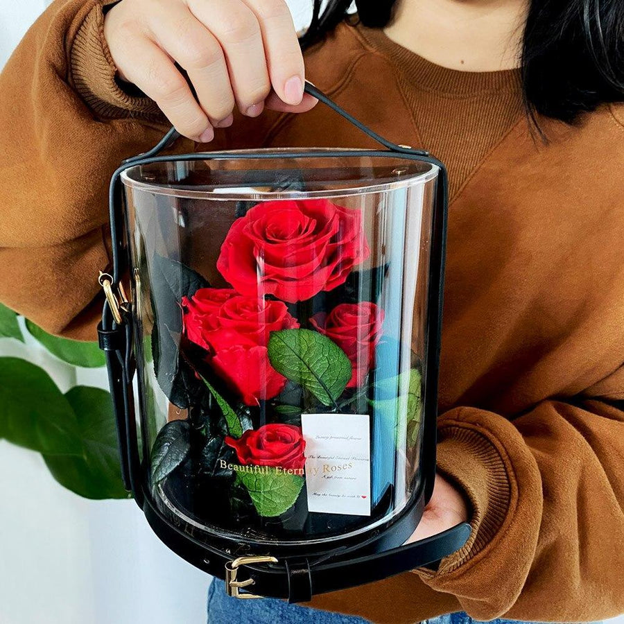 Gift Box de 3 Eternal Rosess Red