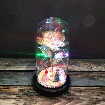 Rose Eternelle LED avec Figurine ( choix ) - Rose Eternelle La Boutique