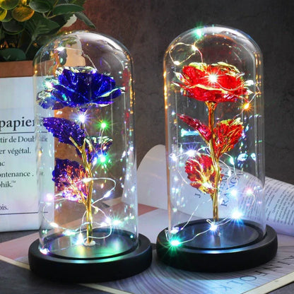Rose Eternelle Crystal Sous Cloche (Choix de Couleurs) - Rose Eternelle La Boutique