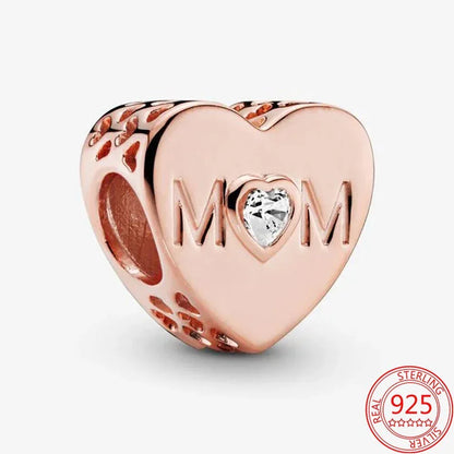 Charms bracelet pandora Cœur Eternel ( Choix de Style ) - Rose Eternelle La Boutique