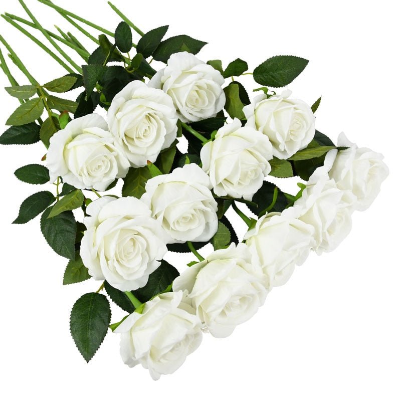 Élégant bouquet de roses éternelles artificielles