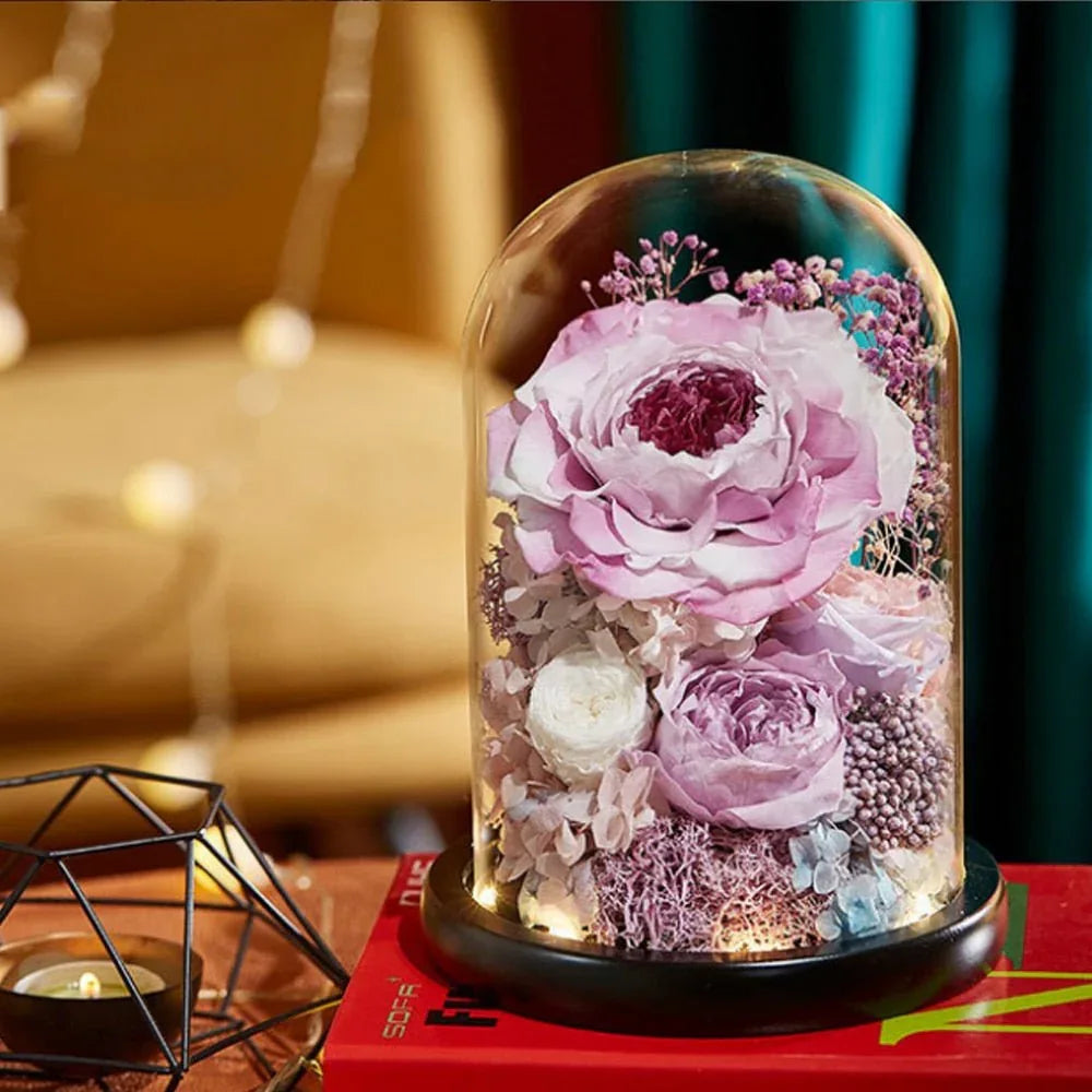 Composition Florale avec Rose Eternelle de Prestige - Rose Eternelle La Boutique