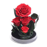 Composition Florale avec Rose éternelle de Haute Qualité