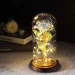 Rose Eternelle Crystal Sous Cloche (Choix de Couleurs)