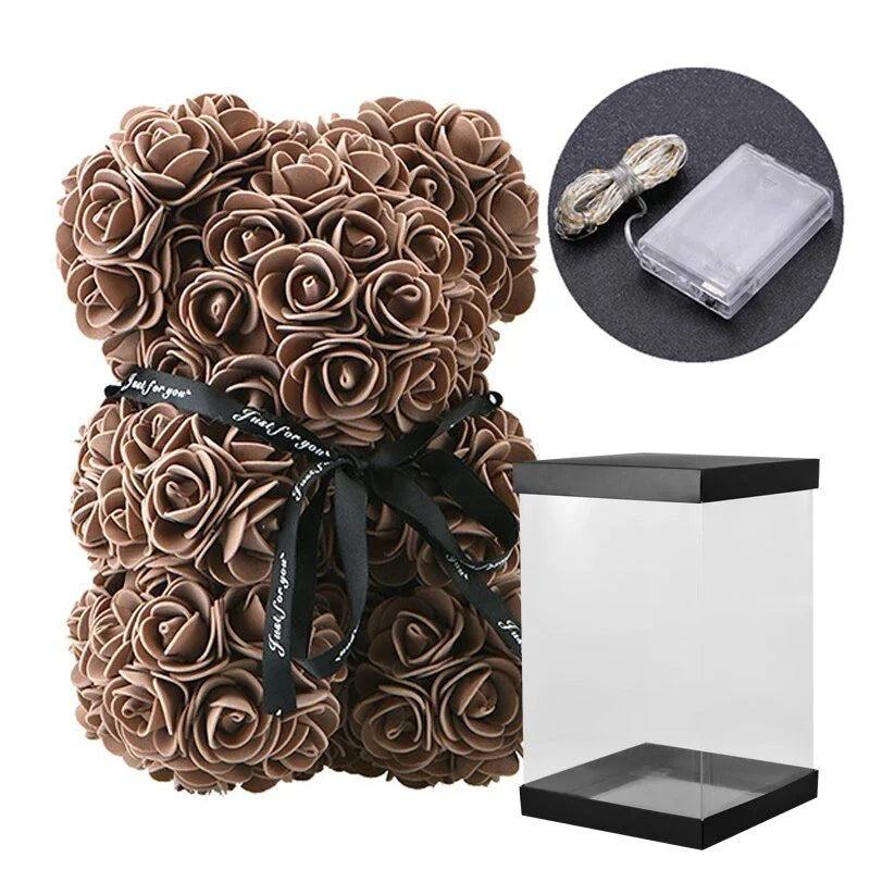 Couple d'ourson en Rose Eternelle - Rose Eternelle La Boutique