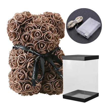 Couple d'ourson en Rose Eternelle - Rose Eternelle La Boutique