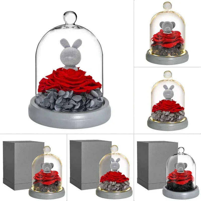 Rose Eternelle Ourson ( Choix de style ) - Rose Eternelle La Boutique