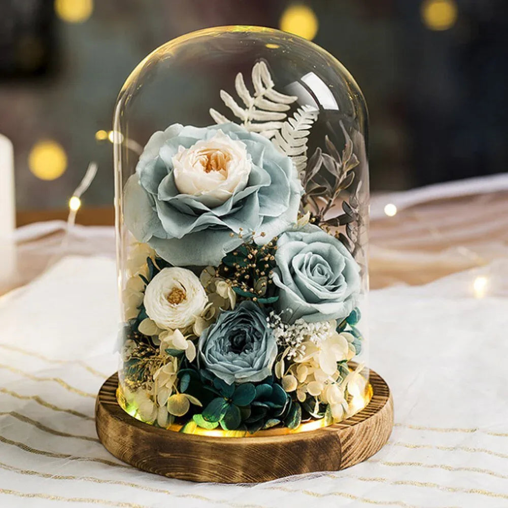 Composition Florale avec Rose Eternelle de Prestige - Rose Eternelle La Boutique