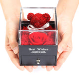 Roses Eternelles Ourson Avec sa Boite