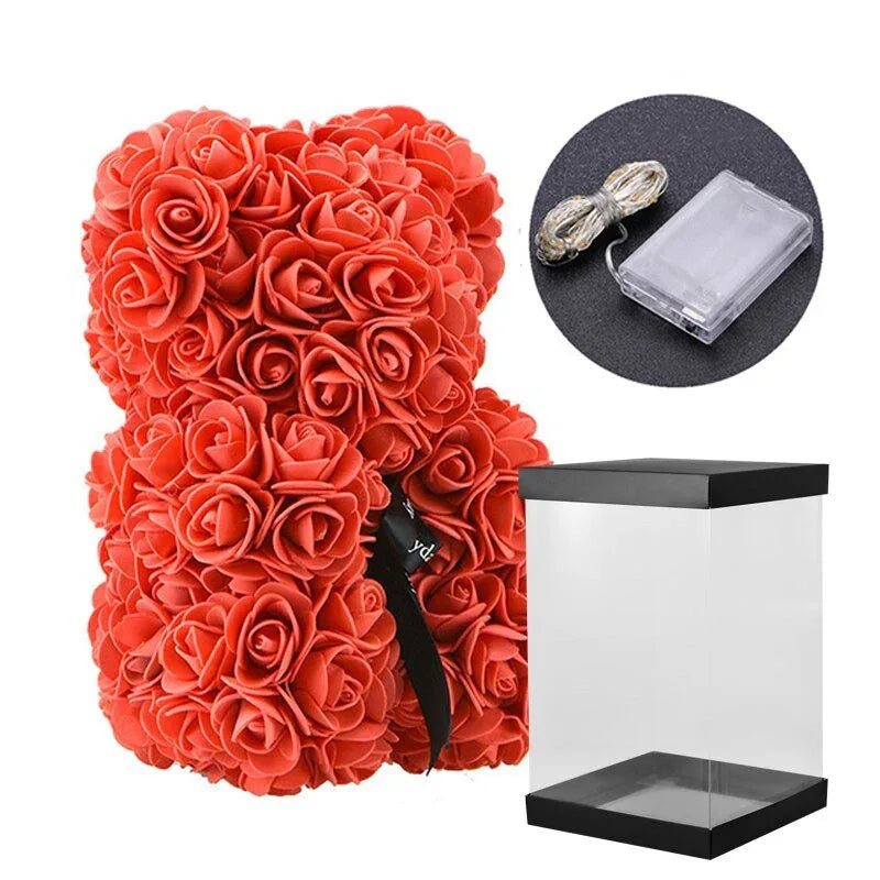 Couple d'ourson en Rose Eternelle - Rose Eternelle La Boutique