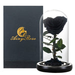 Rose Eternelle en Cœur Sous Cloche ( Choix de Couleur )