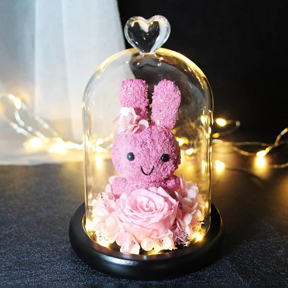 Rose Eternelle Lapin (Choix de Couleurs) - Rose Eternelle La Boutique