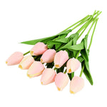 Lot de 10 fleurs artificielles en forme de tulipe