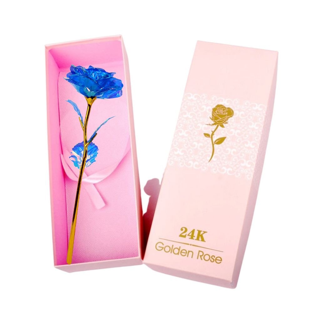 Eternal Rose Blue Bundle-Paket + 24k Geschenkbox (Auswahl)