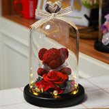 Oursons en rose avec Roses éternelles Collection 2023