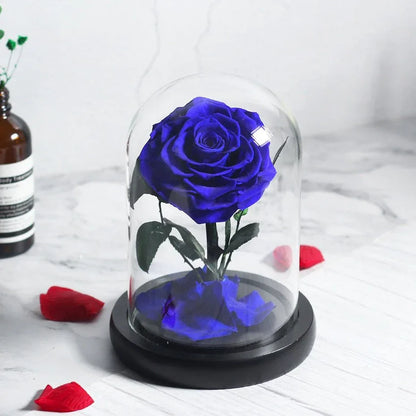 Prestigieuse Rose Bleu avec Boite - Rose Eternelle La Boutique