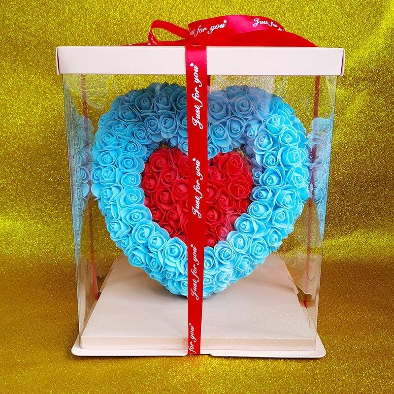 Cœur en rose éternelle + boite ( Choix de couleurs ) - Rose Eternelle La Boutique