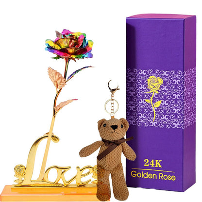Eternal Rose Gift Box in 24k Gold