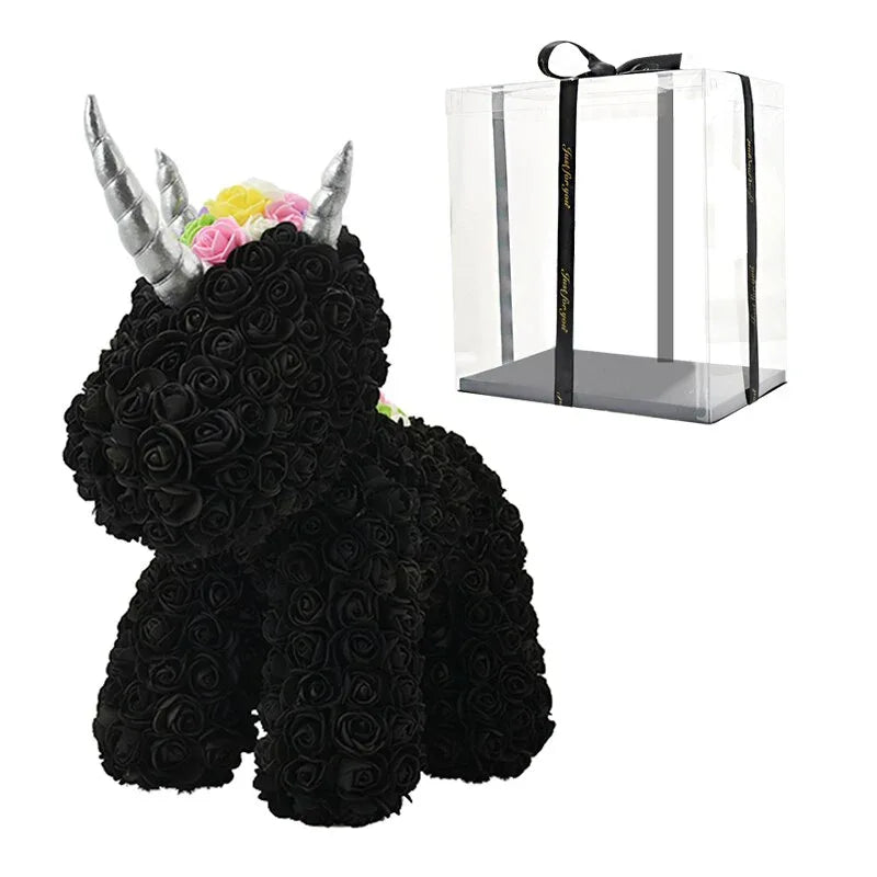 Licorne en Rose Eternelle ( Choix de couleur ) - Rose Eternelle La Boutique