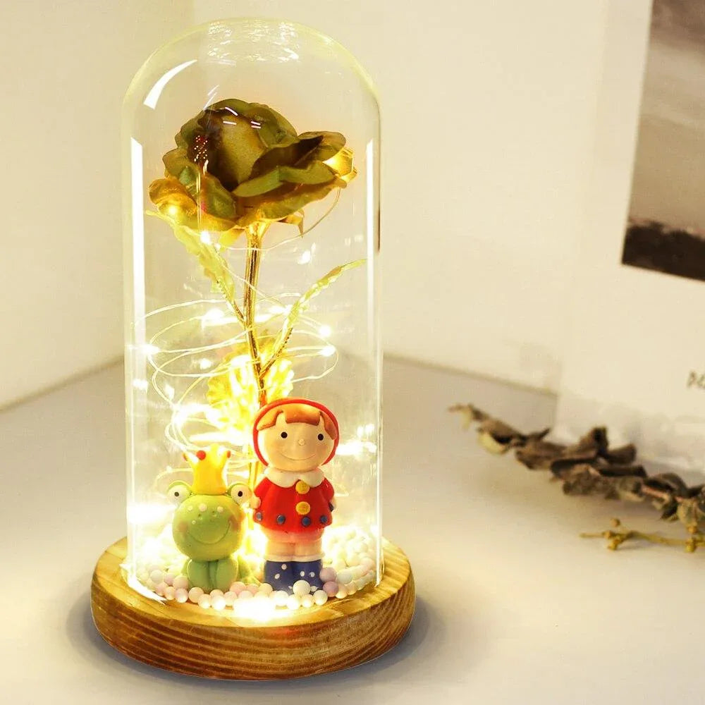 Rose Eternelle Roi Grenouille (Choix de Couleurs) - Rose Eternelle La Boutique