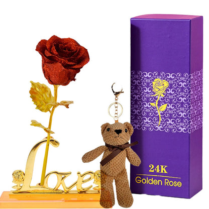 Eternal Rose Gift Box in 24k Gold