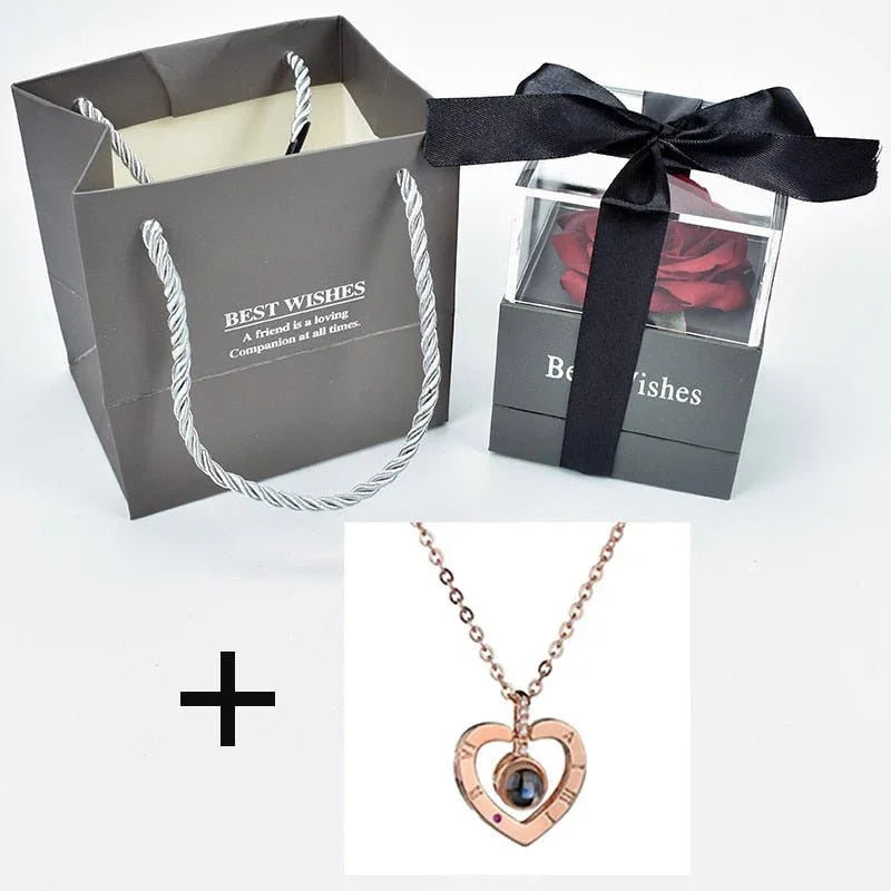 Rose Eternelle Coffret (Choix collier) - Rose Eternelle La Boutique
