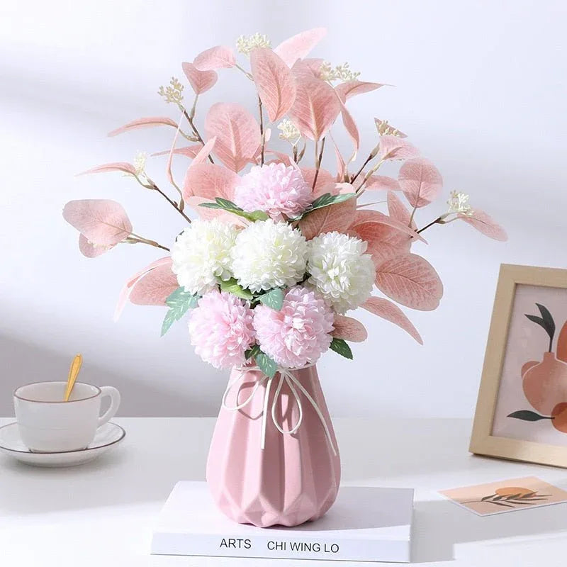 Fleurs artificielle en Soie - Plantes Nordique pour Décoration de Bureau et Chambre - Rose Eternelle La Boutique