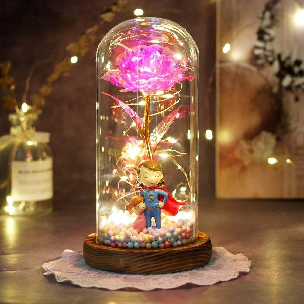 Rose Eternelle Super héros (Style au Choix) - Rose Eternelle La Boutique