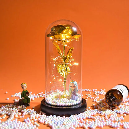 Rose Eternelle Lumineuse & Sous Cloche ( Choix de style ) - Rose Eternelle La Boutique