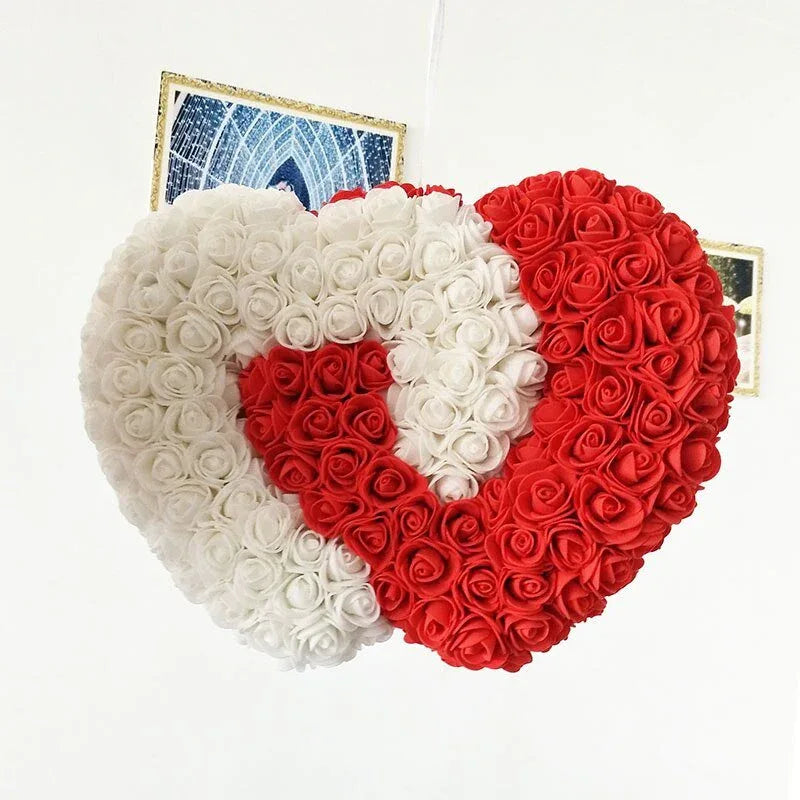 Cœur en rose éternelle + boite ( Choix de couleurs ) - Rose Eternelle La Boutique