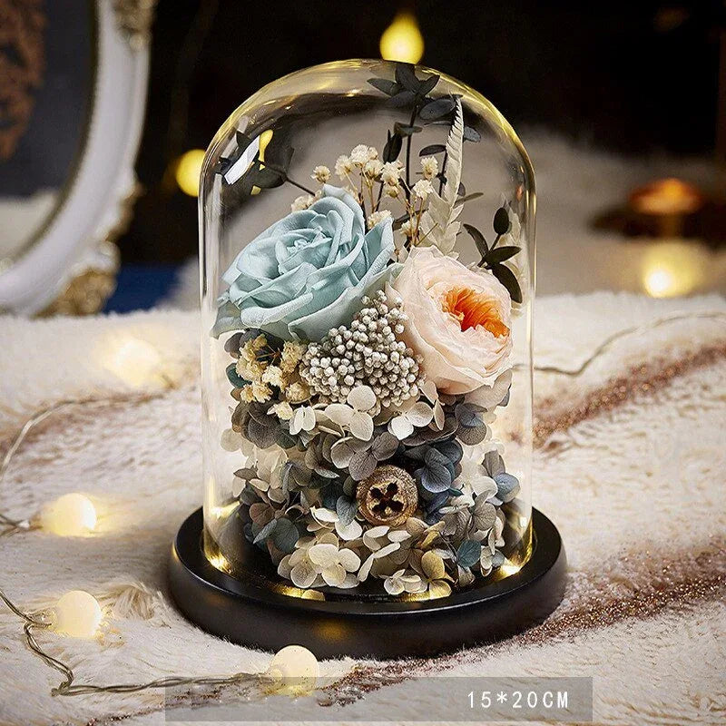 Rose Eternelle avec Composition Florale ( Choix ) - Rose Eternelle La Boutique