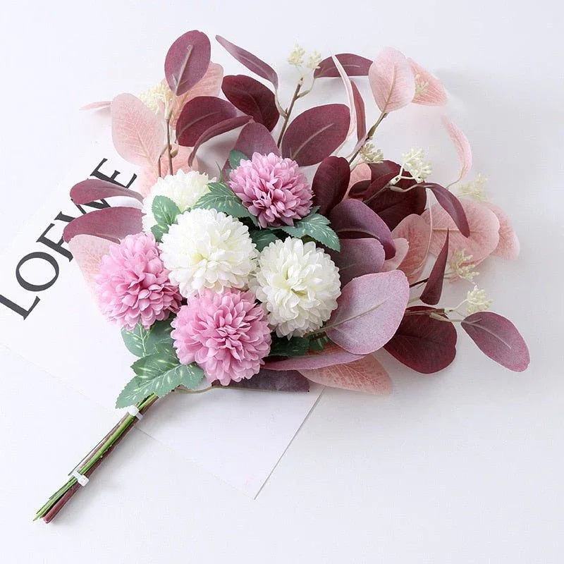 Fleurs artificielle en Soie - Plantes Nordique pour Décoration de Bureau et Chambre - Rose Eternelle La Boutique